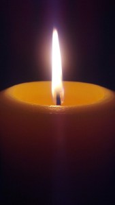 Beeswax candle